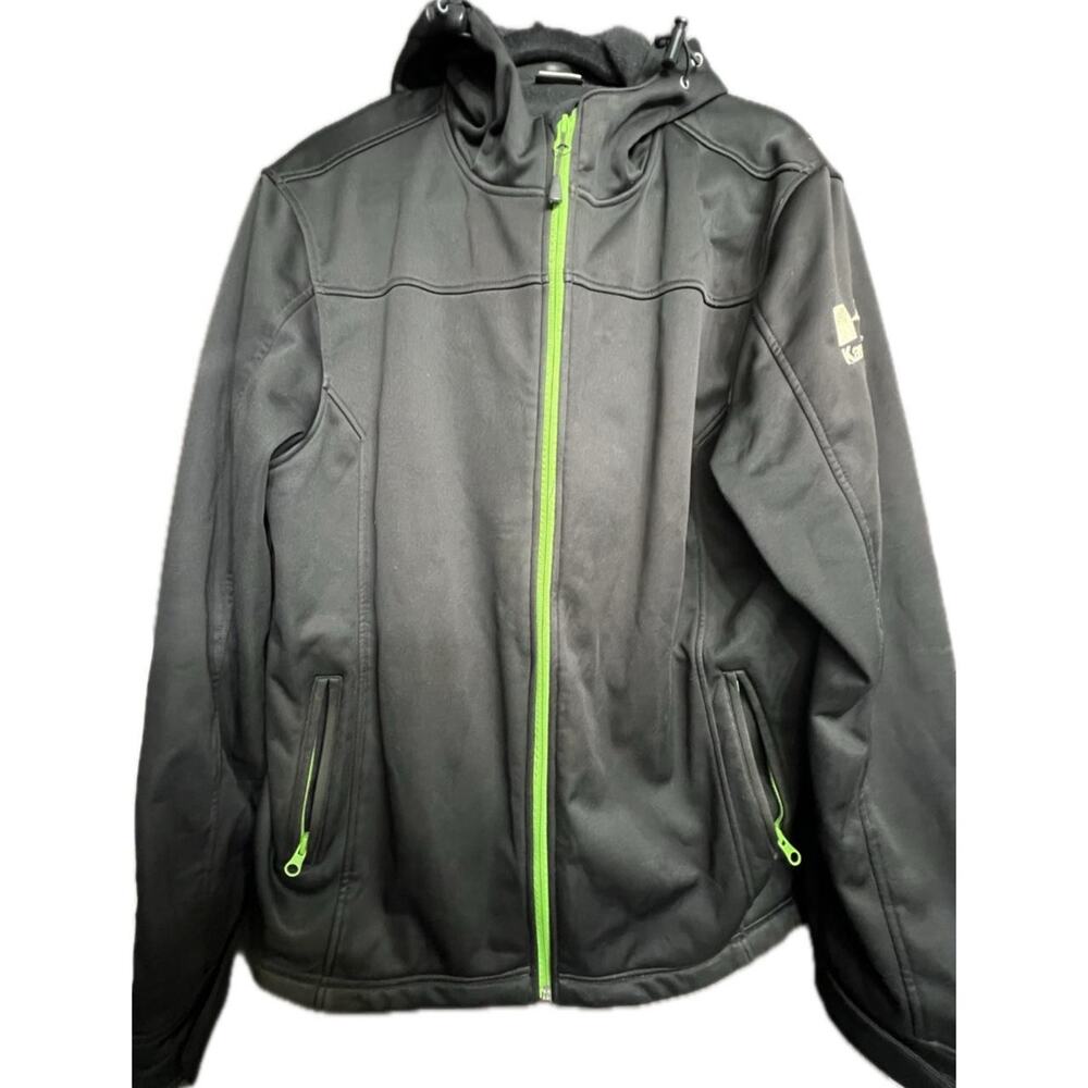 Kawasaki black and green jacket size medium